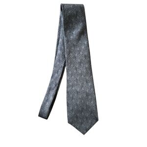 Valentino Gray Textured Silk Tie